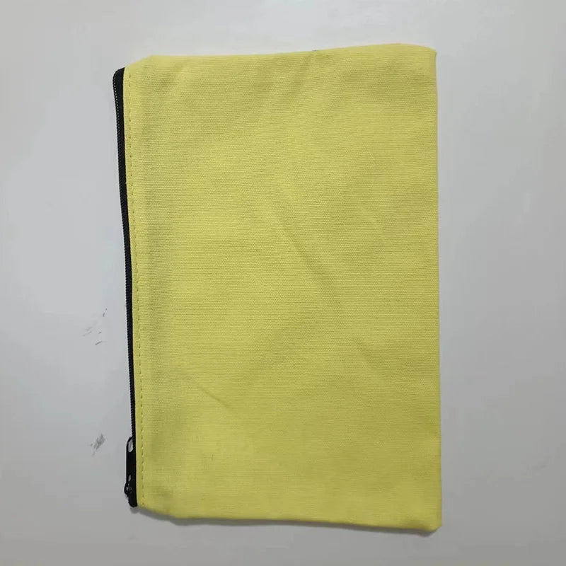 10/20/50 Canvas Zipper Bag, Stationery Packaging Bag, Change Storage Bag, Small Business Gift Bag Customizable Logo