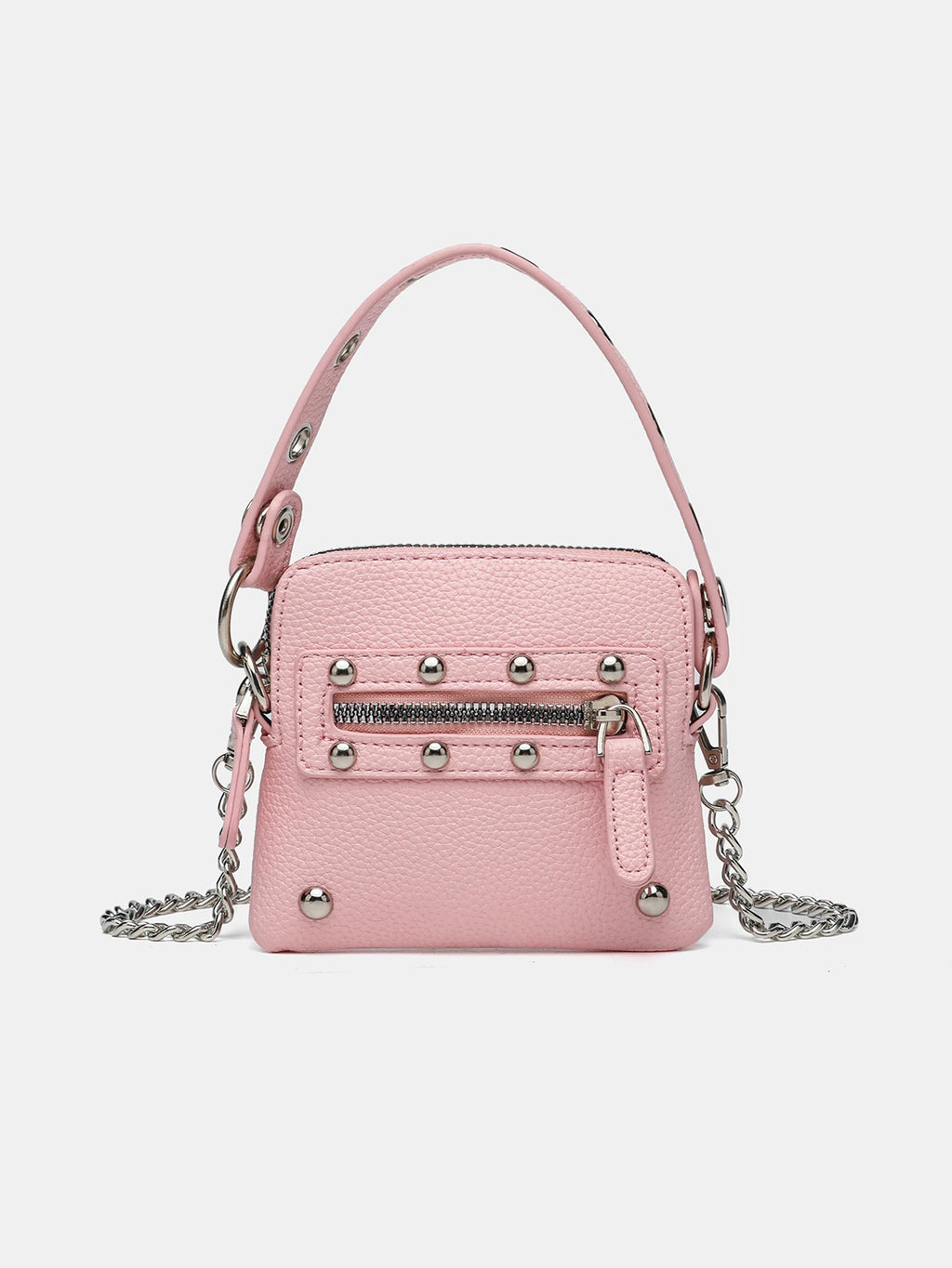 New women's mini niche chain small square bag, high-end pebbled shoulder bag, portable and compact coin purse
