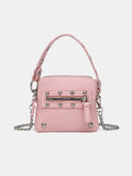 New women's mini niche chain small square bag, high-end pebbled shoulder bag, portable and compact coin purse