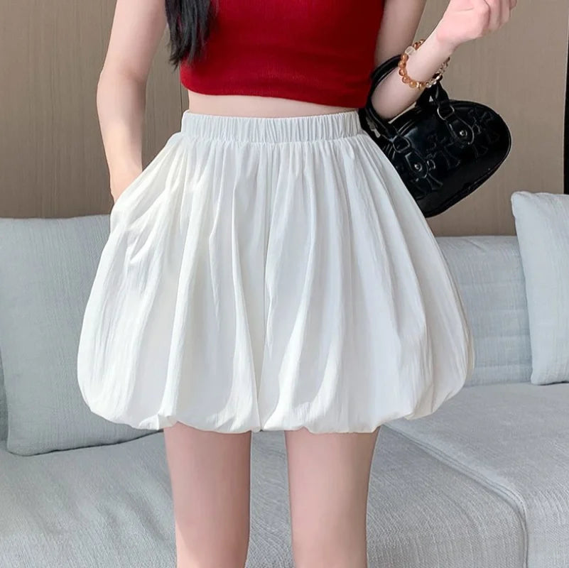 Plus Size Women's Ruffle Short Sleeve T-shirt Elastic Irregular Hem Slim Fit Shirt&Blouses Solid Summer Casual Elegance Top Chic