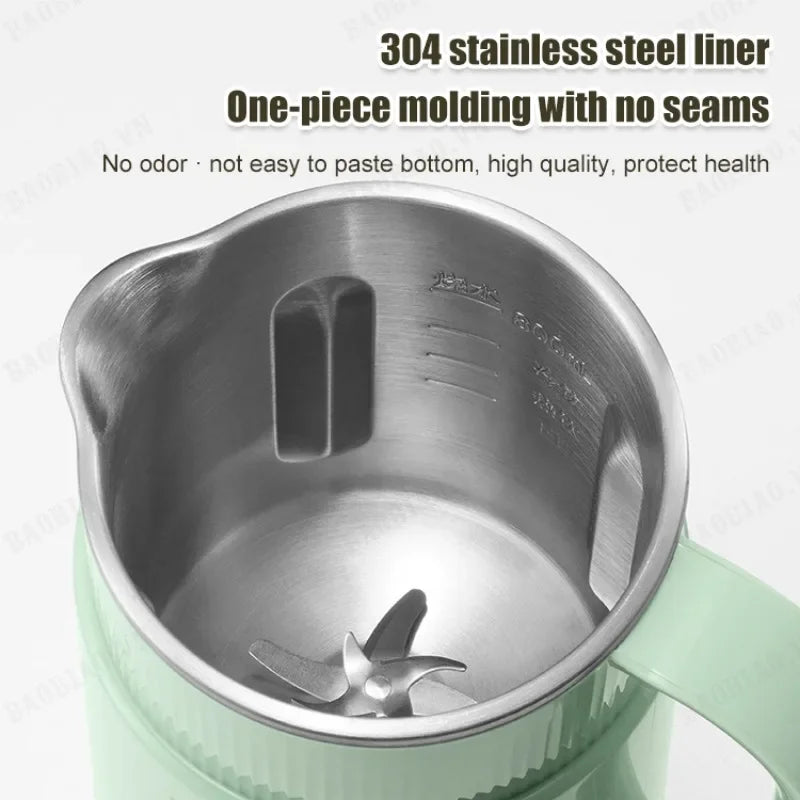 800ml Soy Milk Maker Multifunctional Wall Breaking Machine Automatic Soya-Bean Milk Rice Paste Maker Free-filter