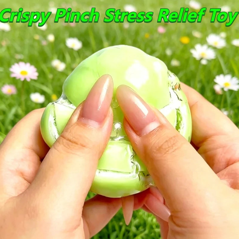 Fruit Crispy Pinch Stress Relief Toy Clay Handmade Ball Wax Pinch With Crispy Sound Soft And Slow Rebound Relaxing Toy Squeeze