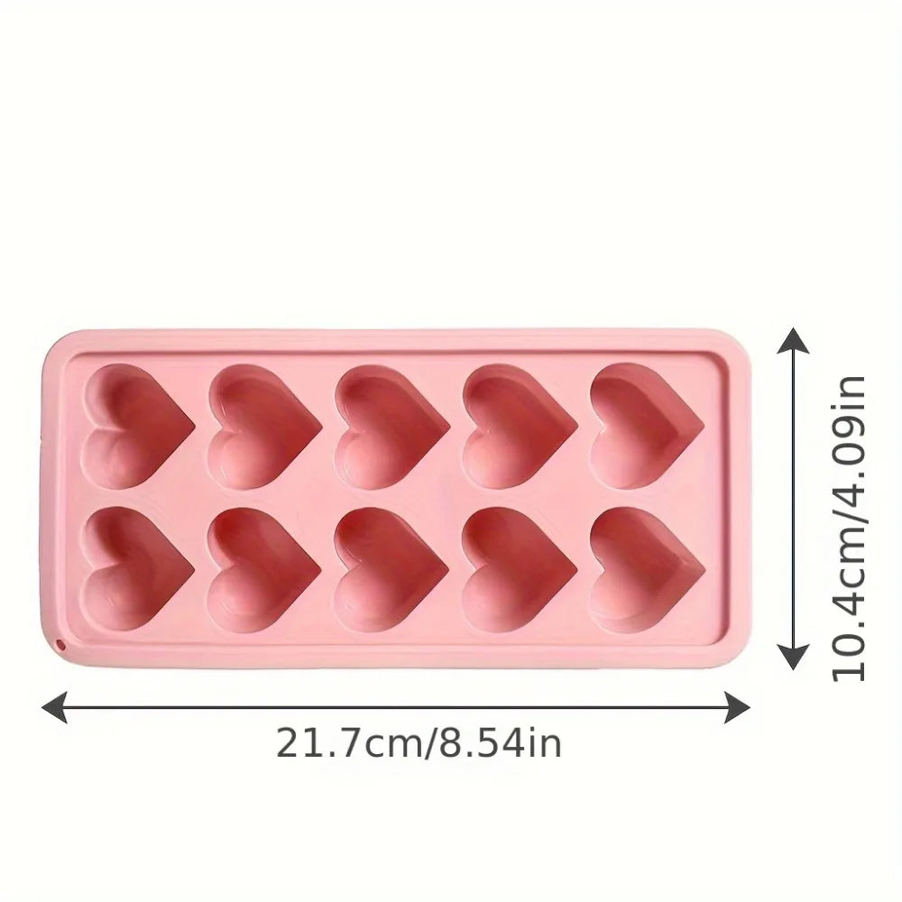 1pcs Heart-shaped Ice Cube Mold Multifunctional for Pudding Candy Whiskey Kitchen Accessaries Party Supplies Valentine's Day