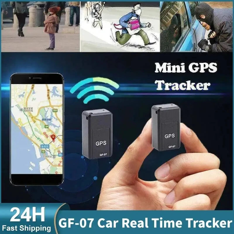Mini GF07 GPS Car Tracker Real Time Tracking Anti-Theft Anti-lost Key Pet Locator Strong Magnetic Mount SIM Message Positioner