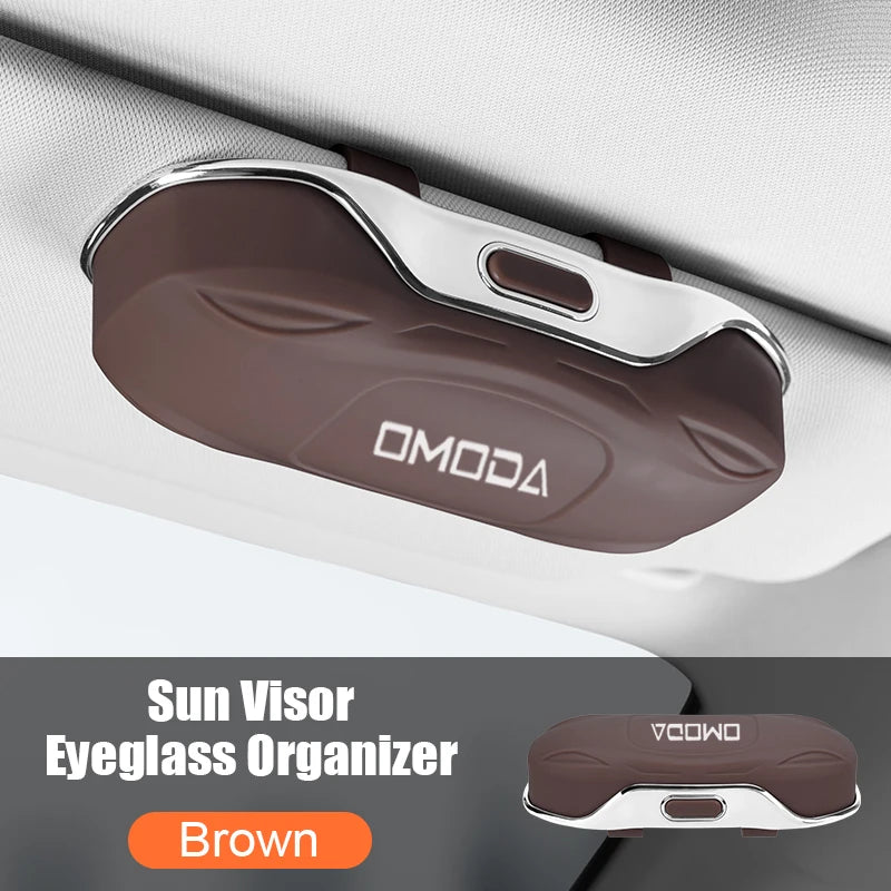 1PC Car Visor Sunglasses Glasses Case Eyeglass Storage Box for Chery Omoda C5 5 Fx 7 8 pro plus 2022 2023 Car Accessories