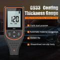 Digital Coating Thickness Gauge for Cars Fe/NFe Detection Backlit LCD Automotive Coating Thickness Tester Painting Test Gauge