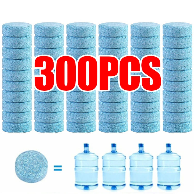 300/10pc Solid Cleaner Car Windscreen Cleaner Effervescent Tablet Auto Wiper Glass Solid Cleaning Concentrated Tablets Detergent