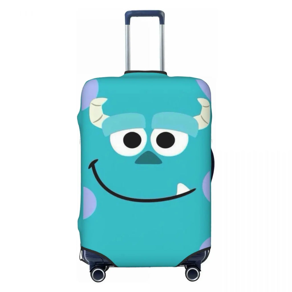 Custom M-Monsters Anime University Luggage Cover Cute Suitcase Protector Covers Suit For 18-32 inch