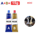QuickDry Transparent Casting Glue High Strength Epoxy AB Adhesive Waterproof Gel for Metal and Plastic Repair 50ml/pc
