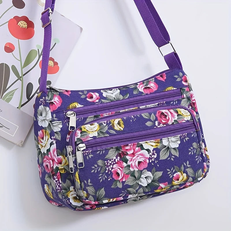 Large Capacity Shoulder Crossbody Bag for Middle-aged and Elderly Women, Casual Shopping Bag, Coin Purse, Business Cashier Bag