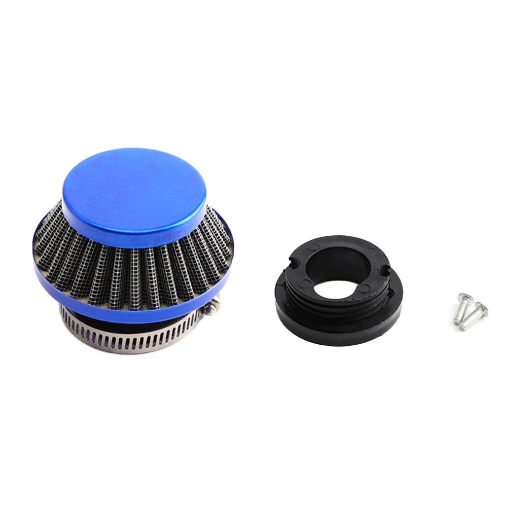 2-Stroke Pocket Bike Air Filter With Connector For 47cc 49cc Carburetor Mini Quad ATV Dirt Bike Go Kart