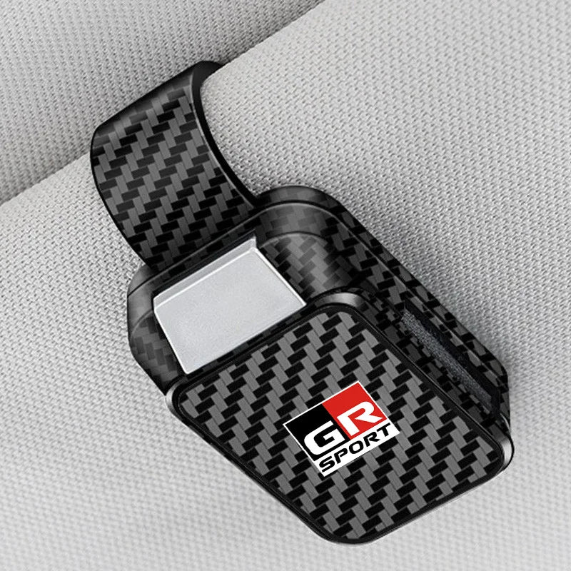 Car Sun Visor Carbon Glasses Sunglasses Clip Holder case Storage for Toyota RAV4 Hilux Corolla Yaris Cross GR SPORT accessories