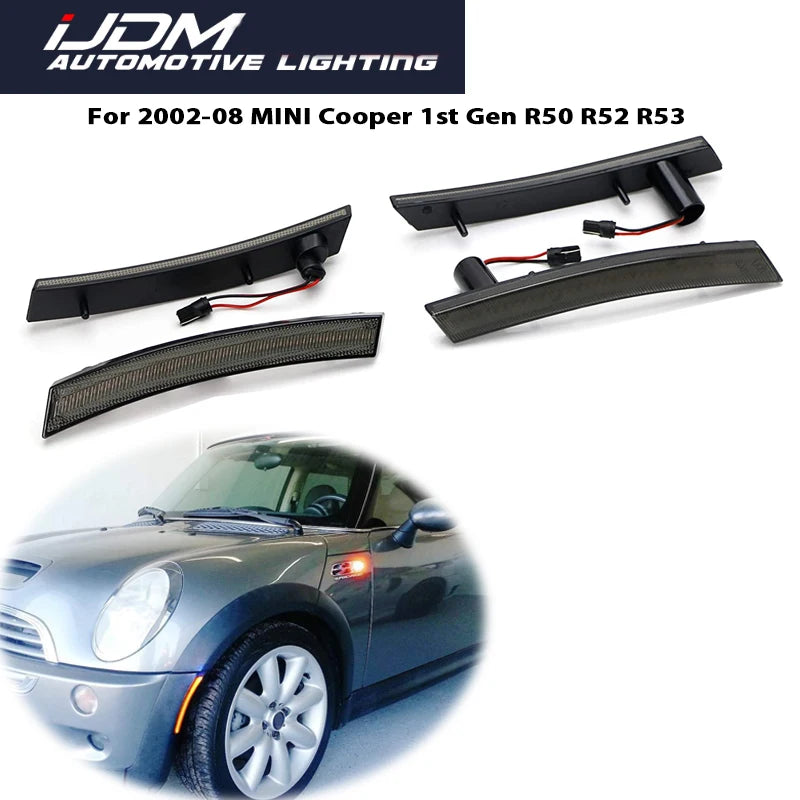 Car Front / Rear LED Side Marker Lights For MINI Cooper R50 R52 R53 2002-2008 Turn Signal Light Parking Light Fender Flare Light