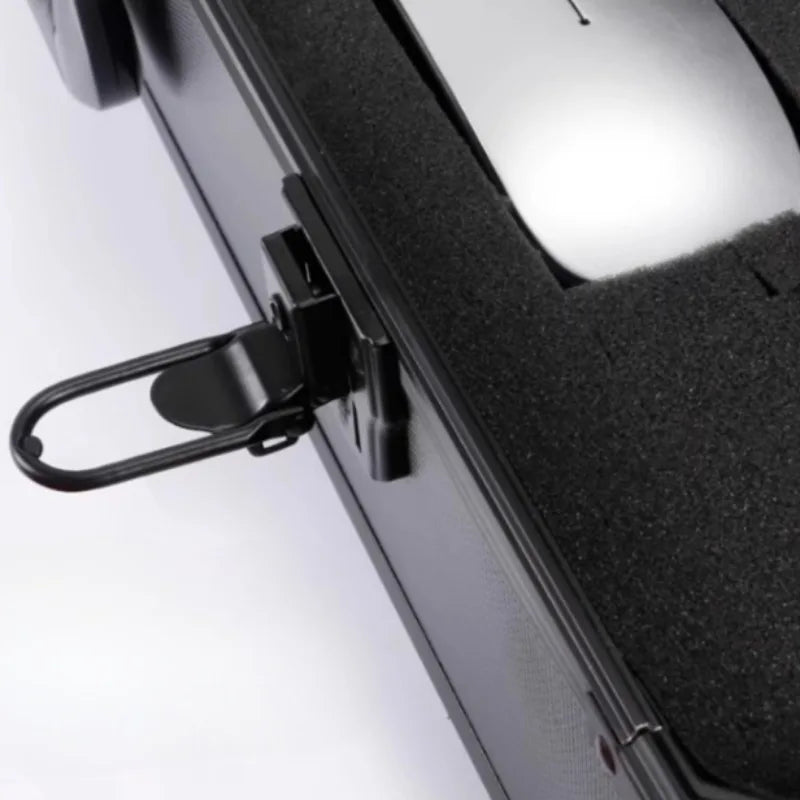 Portable Aluminum Frame Tool Case Instrument Equipment Safety Organizer Box Multifunctional Storage Box Shockproof Tool Case