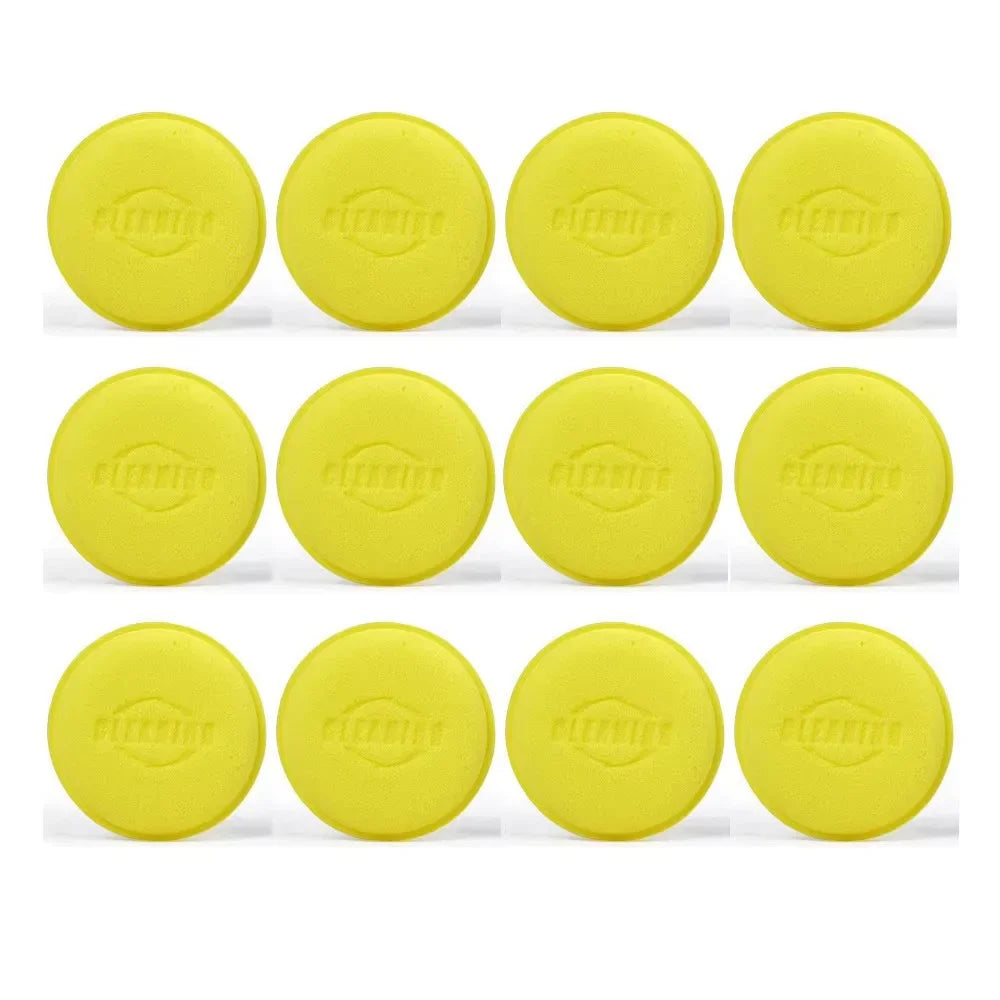 12-72Pcs Car Round Waxing Polish Sponges High Density Foam Applicator Pads Polishing Sponges For Car Detailing Tools