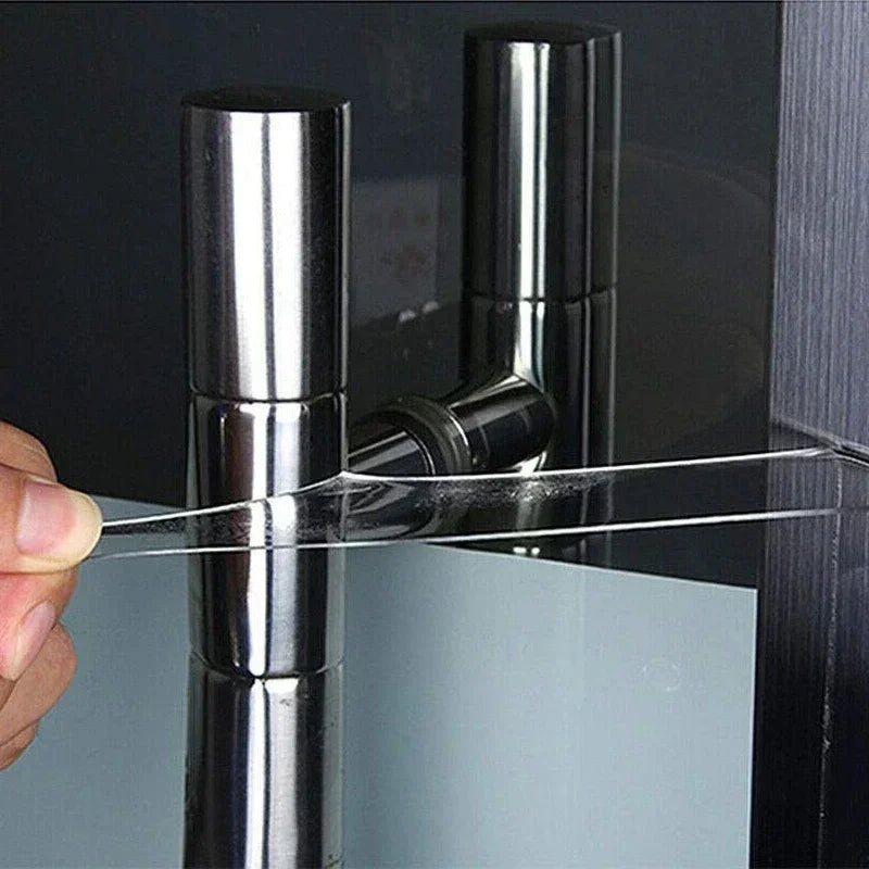 1M Double-Sided Tape: Waterproof & Reusable, Transparent Adhesive Stickers for Home/Bathroom DecorationB3626A