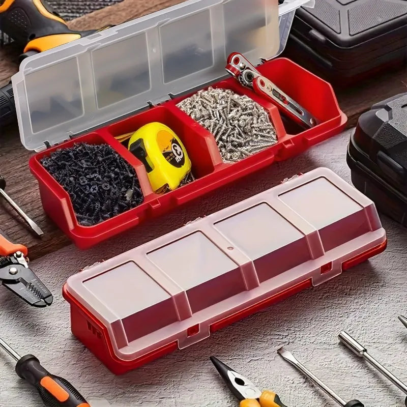 Part Storage Box Screw Organizer Tool Multi-Compartment Organizer Box for Screw Small Part Plastic Jewelry Hardware Storage Case