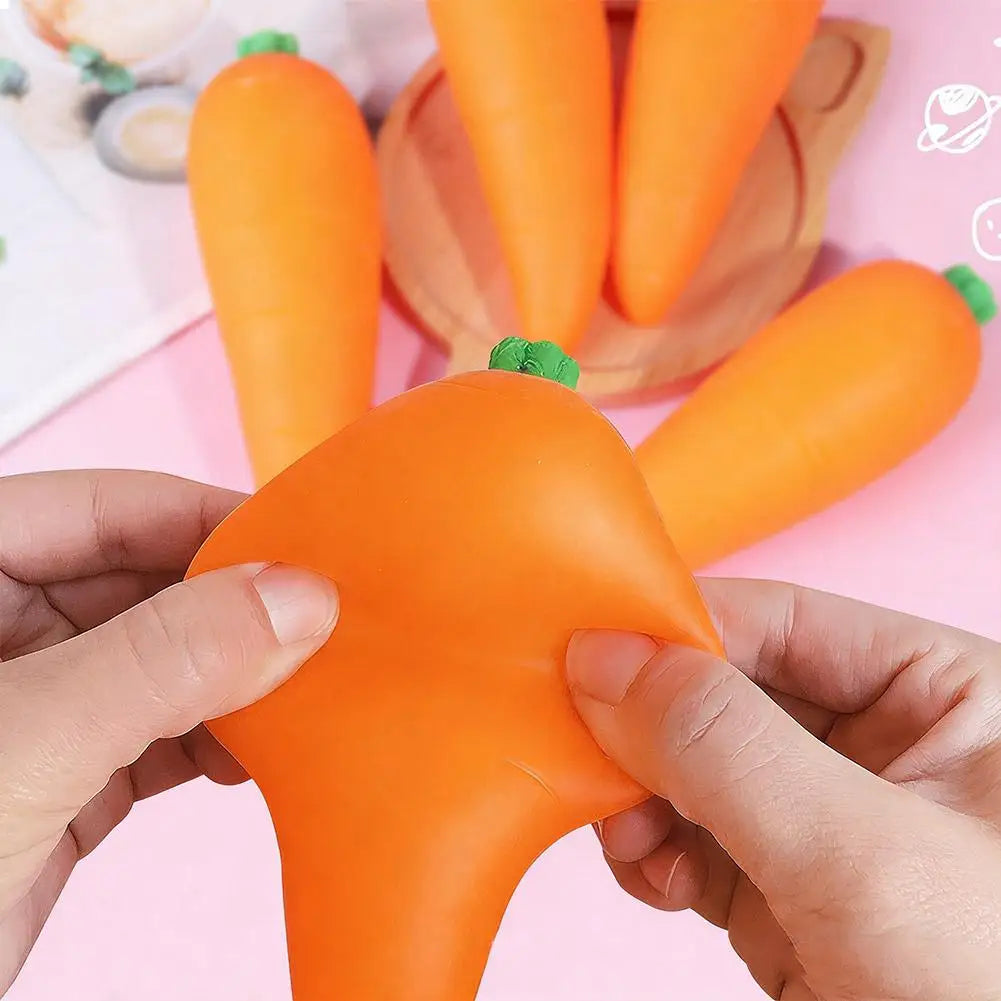 Carrot Squishy Games Sausage Carrot Vegetable Giant Stress Toy Sensory Fun For Kids Teens & Adults Carrot Skateboard Squish1/2/3