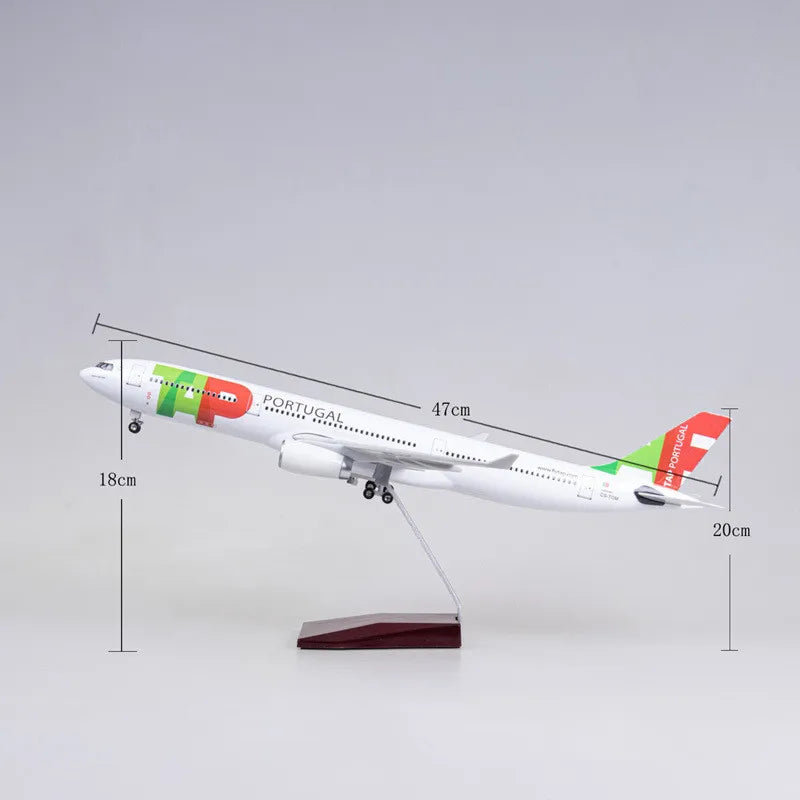 New 1:135 Scale Diecast Resin Model Air Portugal Airbus A330 Airways Airplane Aircraft Collection Display Decoration Gifts