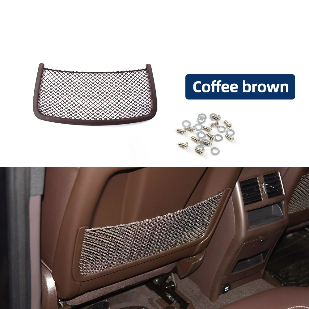 For Mercedes Benz ML GL GLS GLE Class W166 W164 W251 Car Seat Back Storage Bag Mesh Bags Multi Function Net Bag Net Pocket