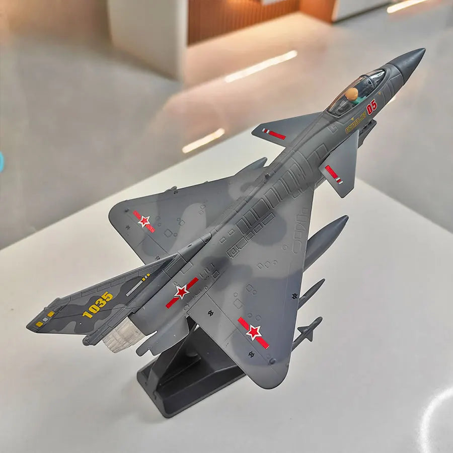 Fighter Die Casting Models-High Quality Alloy, Fine Gray and Stealth Aircraft with Brackets, Fighter Models