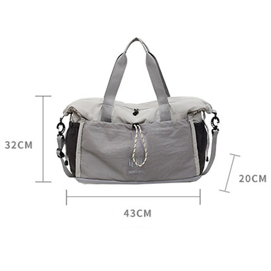 Wet Dry Separation Sports Duffel Bag Lightweight Breathable Large Capacity Crossbody Shoulder Bag For Gym Short Trip Travel