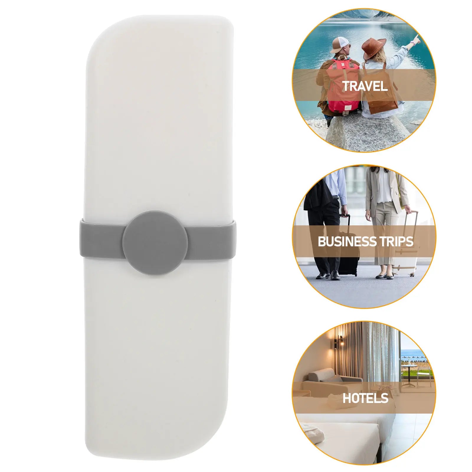 Portable Toothbrush Case Travel Toothbrush Storage Box Toothpaste Holder Compact Wear Resistant Impact Resistant for School