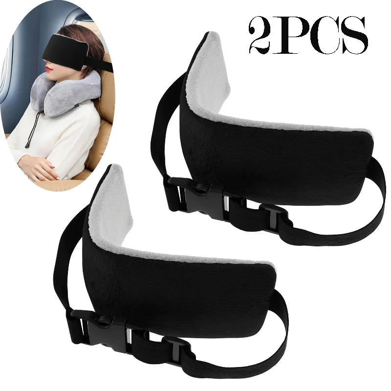 Travel Pillow Alternative Stops Head Bobbing Airplane Head Straps and Car Head Support Band Great on Travel Upright