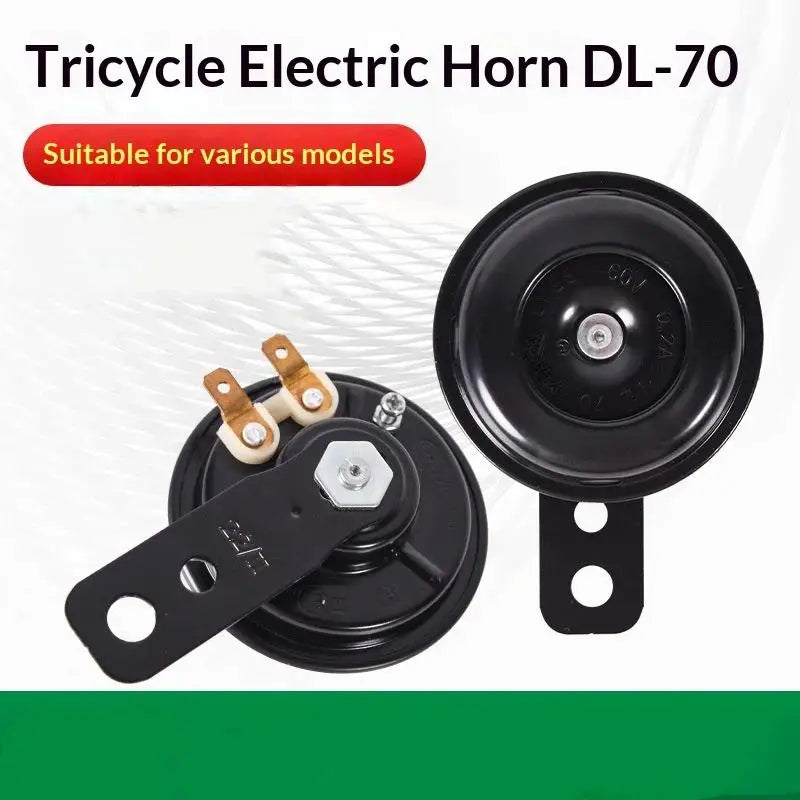 Motorcycle Horn 12V 48V 60V Universal Waterproof Electric Horn Moto Bike Motor ScooterSuper Loud Round Speaker