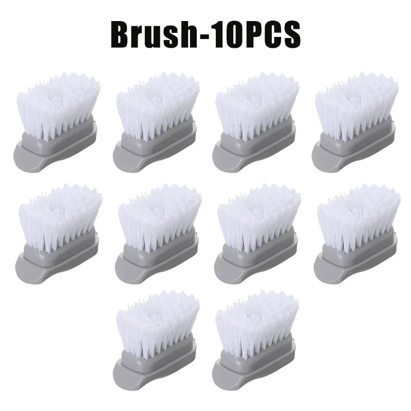 Kitchen Dish Cleaning Sponge Brush Liquid Filling Press Type Pot Cleaning Brush Soap Dispensing Pot Scrubber with Long Handle