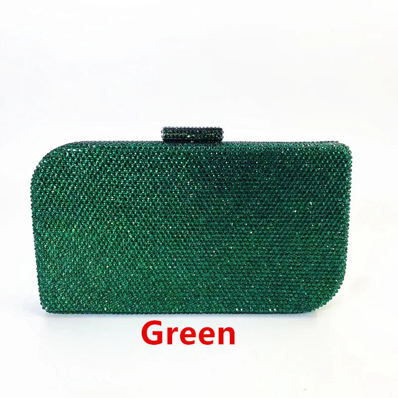 Makeup Rhinestone Wedding Dinner Bag Crystal Hot Diamond Women's Shoulder Evening Bag