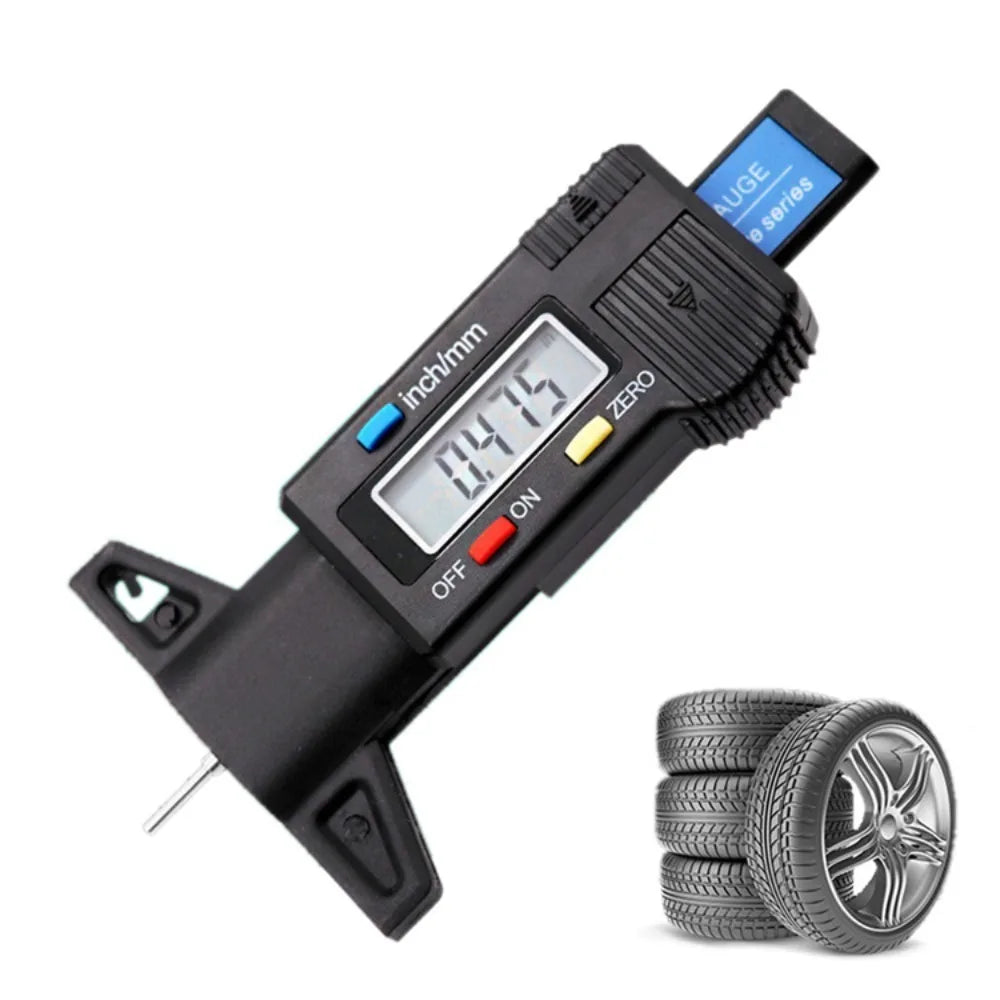 Digital Measuring Tools Tyre Tire Meter Thickness Gauges Tire Wear Detection Car Tire Tread Depth Gauge