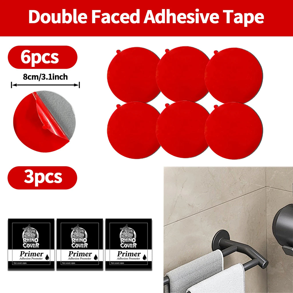 Extra Strong Sticky Adhesive Sticker Pads for Car Dashboard Suction Cup Mounts, Durable Mounting Double-Sided Circle Tape