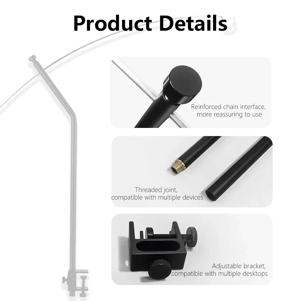 TARKA Detachable Lantern Stand Adjustable Ultralight Light Tabletop Outdoor Portable Light Holder Camping Table Lamp Rack Access