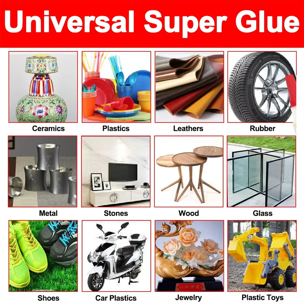 Super Cyanoacrylate 502 for Repairing Metal, Plastic, and Glass – 20/50g – 5-Second Quick-Drying Instant Adhesive