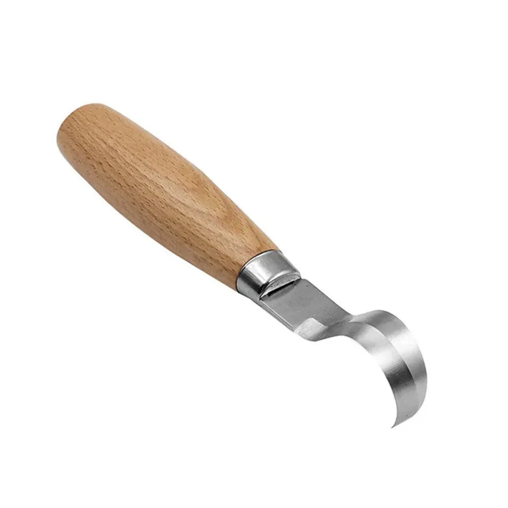 Wood Carving Knife Chisel Hook Knife Carving Tools Ergonomic Woodworking Spoon Durable Crooked Beginners Sculptural Professional