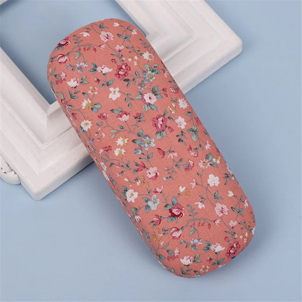 Unisex Hard Glasses Box for Men Women Reading Myopia Glasses Protector Case PU Leather Solid Color Fashion Eyewear Accessories