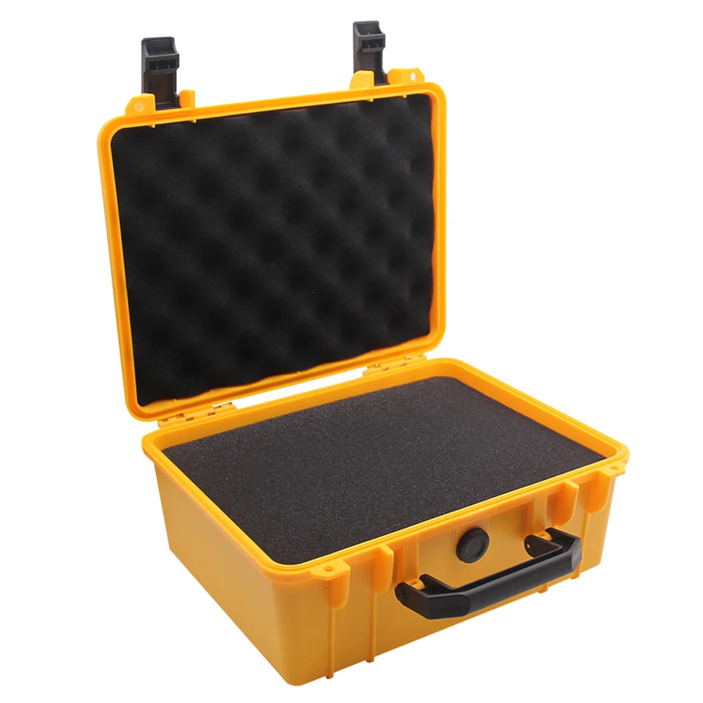Waterproof Hard Toolbox Safety Protector Box Portable Organizer Hardware Storage Pistol Case With Pre-cut Sponge Storage Box