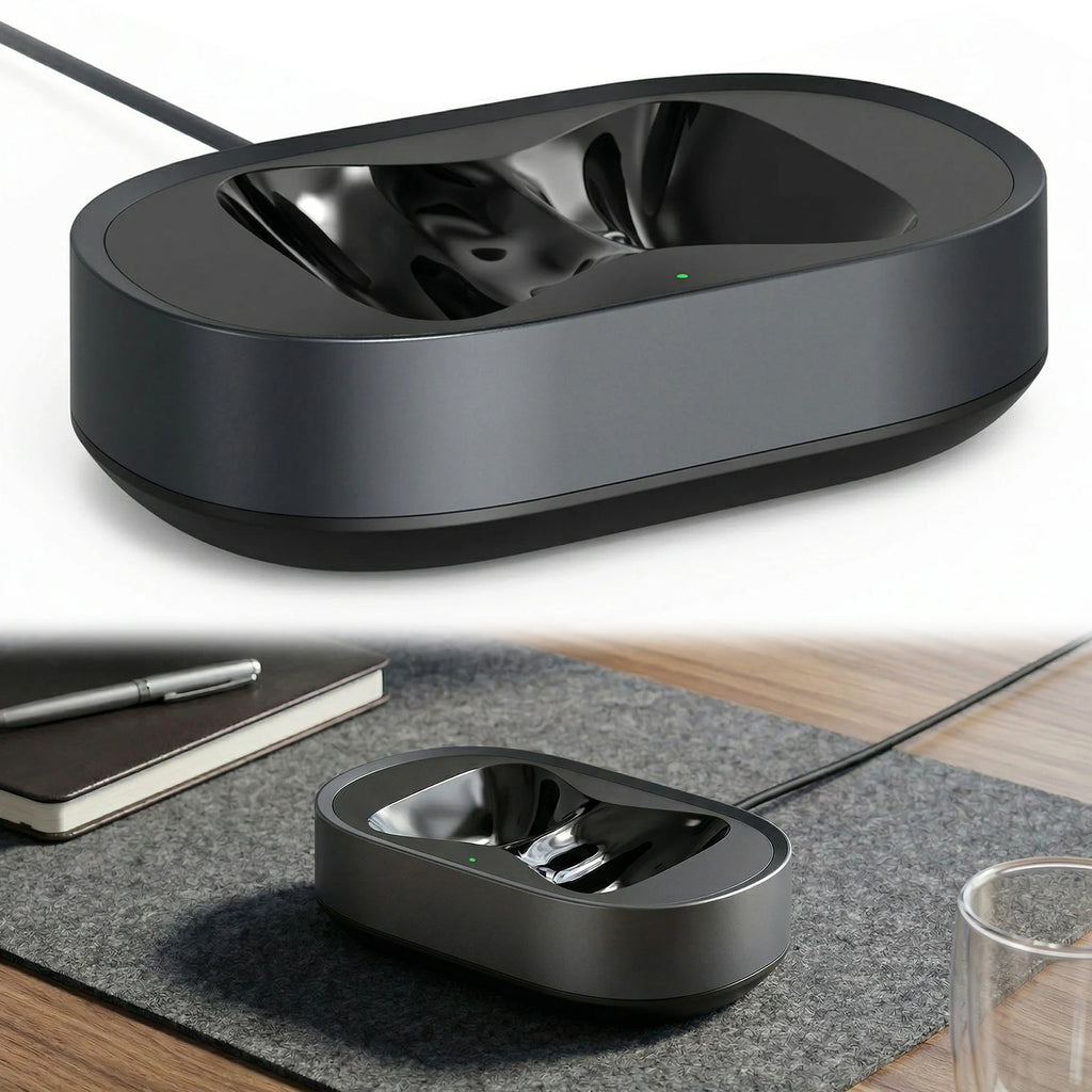 Protable Charging Dock Fit for AirPods Max Headphones Accessories Charging Base USB-C with Dual Connectors Anti-Scratch