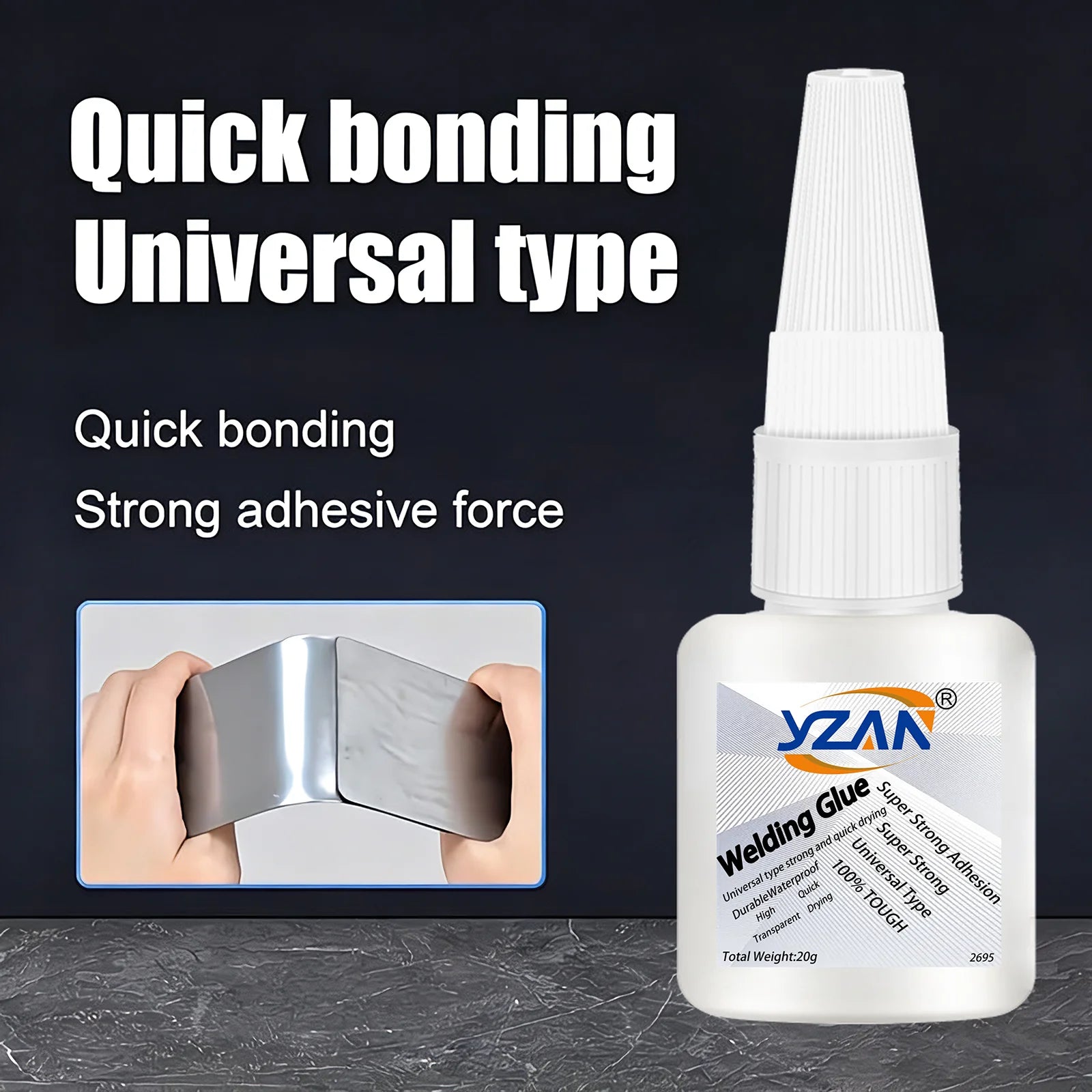 Super Adhesive Multi functional Adhesive, used for metal, plastic, daily maintenance, DIY, and small-scale process repairs 20g