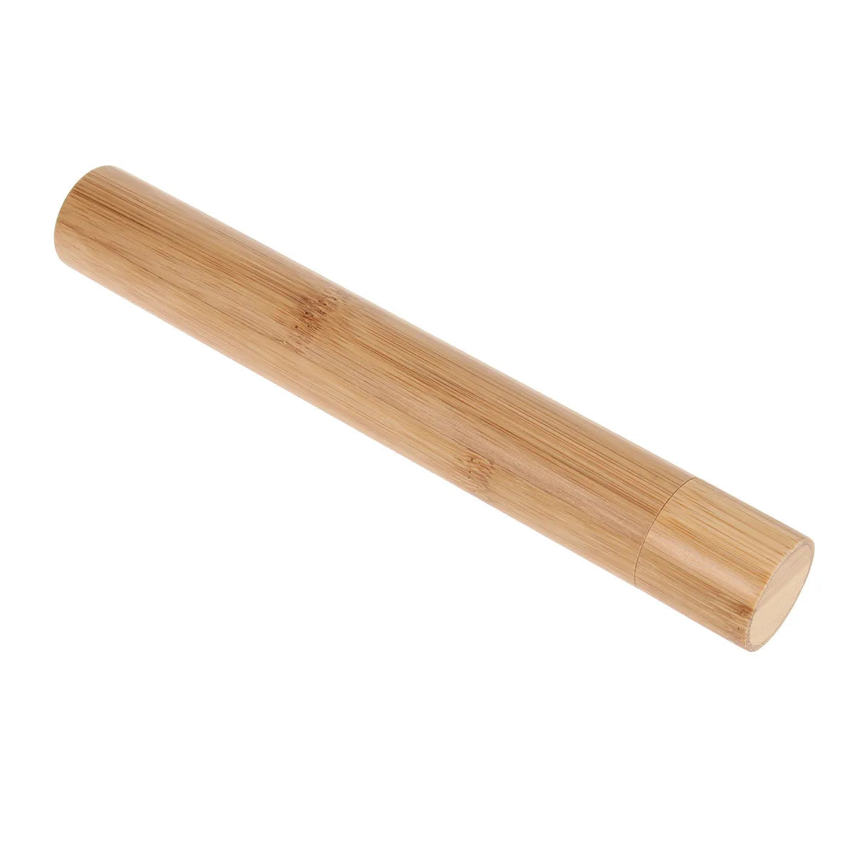 Bamboo Toothbrush Case Compact Travel Toothbrush Tube Storage for Home Office Gym Eco Friendly Easy Clean Lightweight