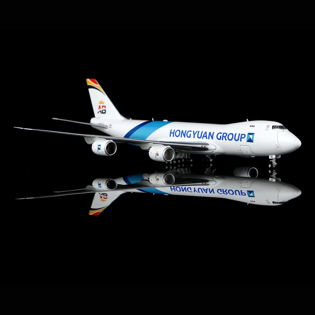 B633001 Alloy Collectible Plane Gift HX Models 1:400 Air Belgium Hongyuan Group Boeing B747-8F Diecast Aircraft Jet Model OE-LFC
