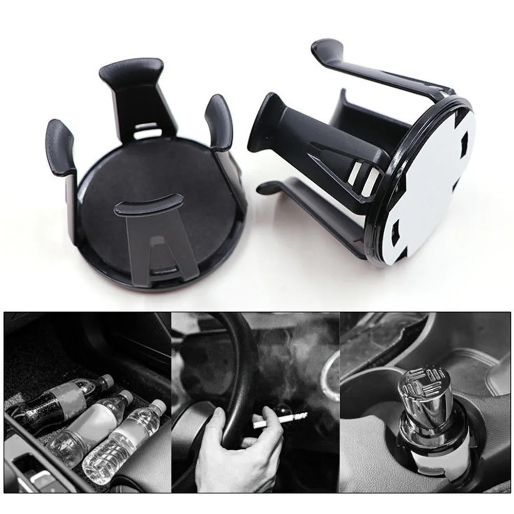 1 Pair Car Cup Holder Insert Cup Holder  For Auto With Adaptive Clamping Arm Automotive Interior Accessories