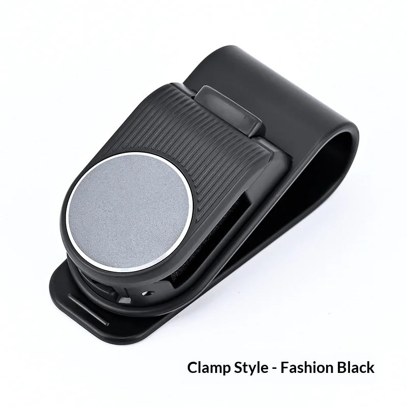 Multifunctional Car Sunglasse Clip Leather Sun Visor Organizer Auto Glasses Ticket Card Holder Universal Car Interior Accessorie