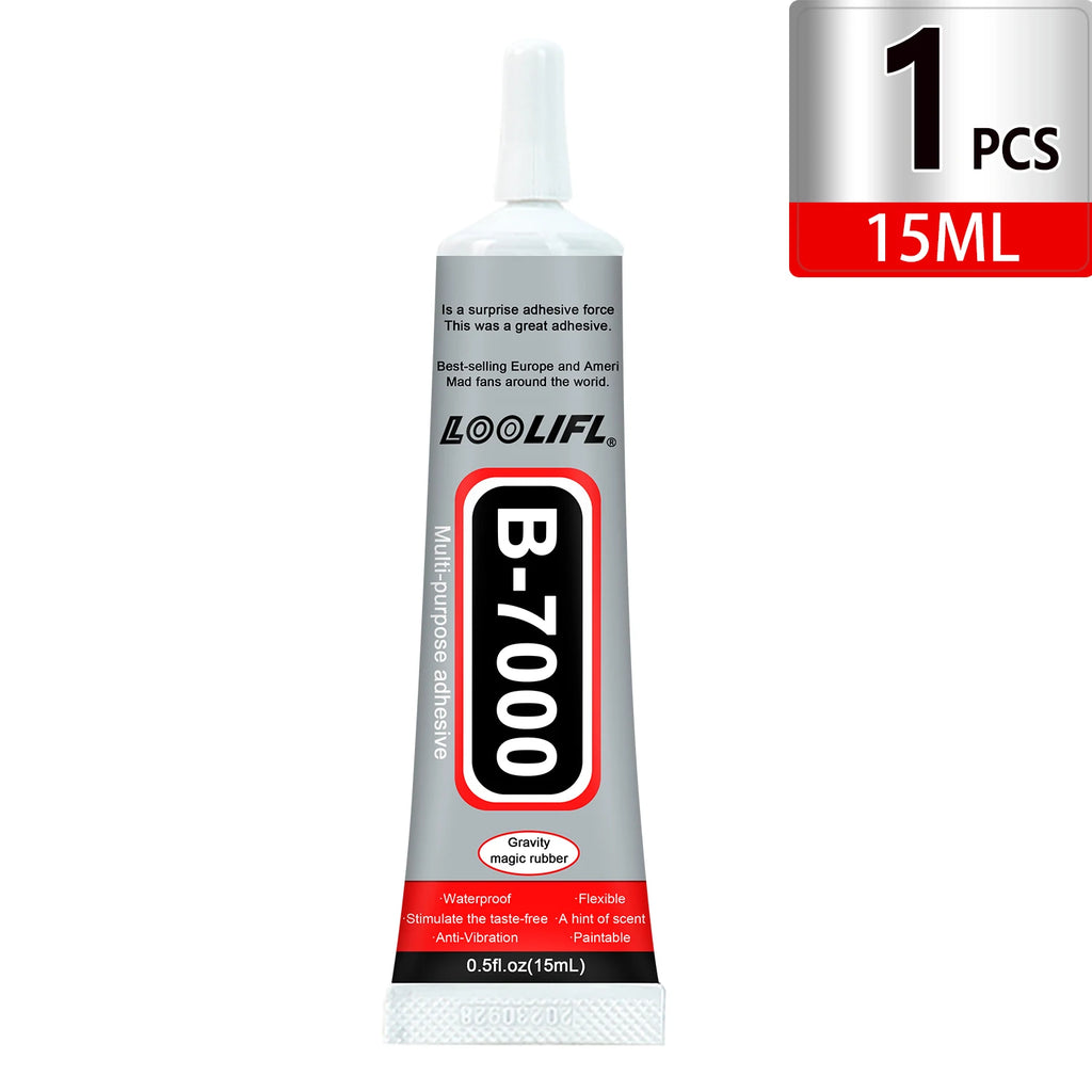 Loolifl B-7000 15/25/50/110Mltransparent Phone Screen Repair Glue Universal Glass Plastic DIY Adhesive with Precision Applicator