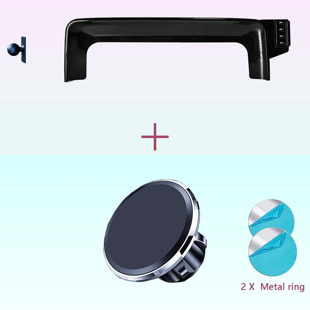 For Mercedes-Benz C Class 2022 2023 2024 W206 Phone Holder Car Magnetic MagSafe Wireless Charging Car Mobile Phone Mount Base