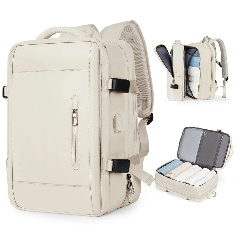 180 °   Box Opening Travel Backpack |   20-inch Luggage Level Capacity Business Laptop Bag