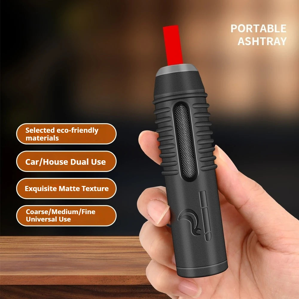 Portable Spill-Proof Car Ashtray, Anti-Fall Easy Clean Car Ash Holder, Leakproof Vehicle Smoking Accessory For Car Interior