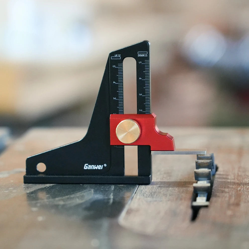 Height Gauge Depth Measuring Instrument Ruler Trimming Machine Saw Table Adjustment Woodworking Tools DIY