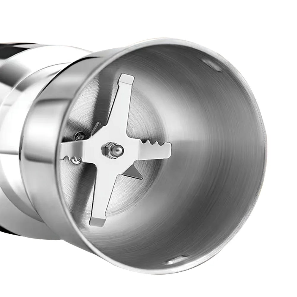 Electric Stainless Steel Coffee Bean Grinder Nut Spice Mixing Grinder 350ml Large Capacity Coffee Grinder Restaurants Household